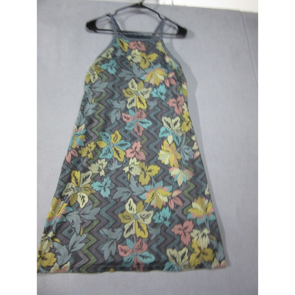 prAna Dress Womens Medium Multicolor Floral Ardor Horchata Mini Sleeveless